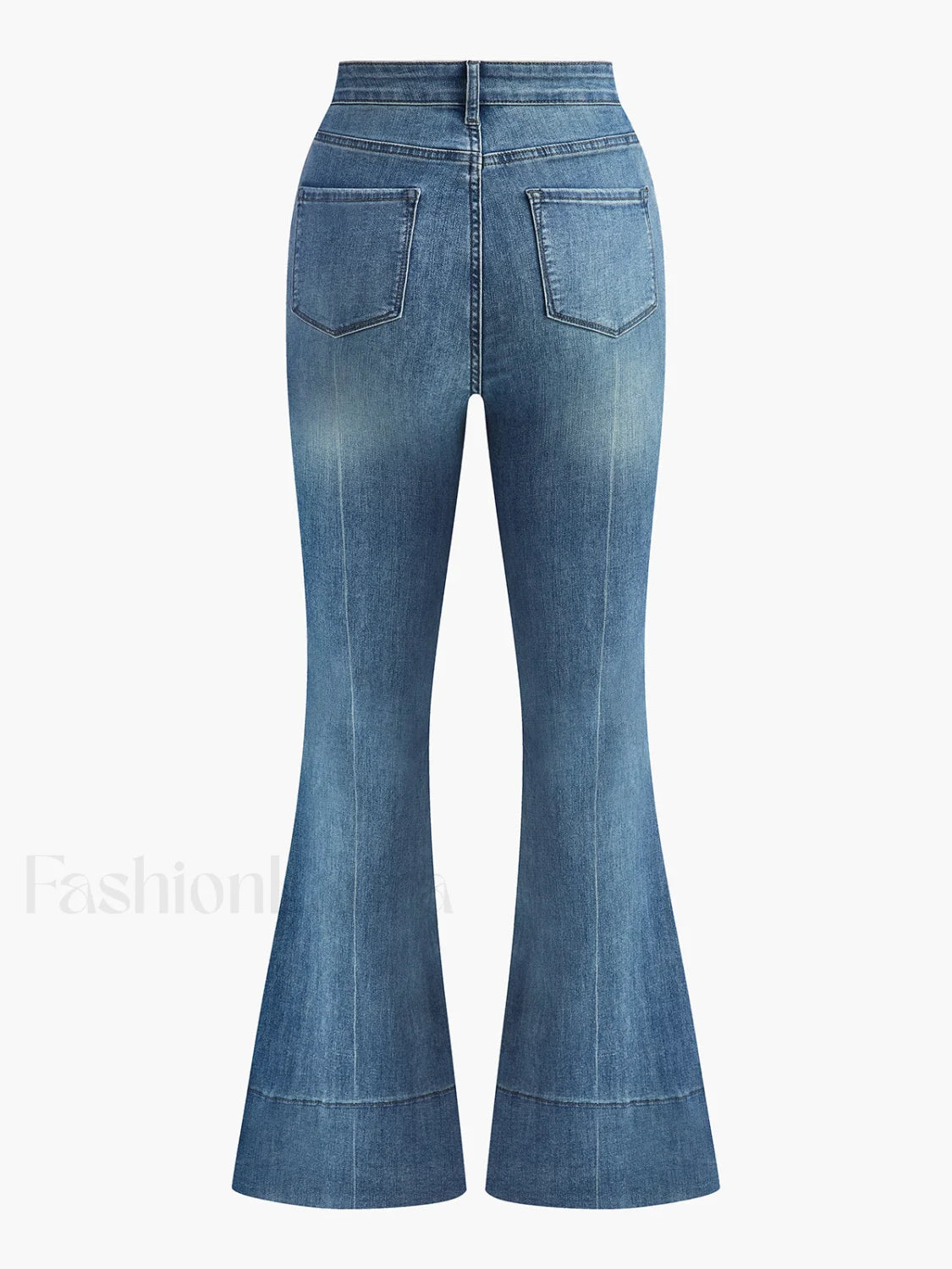 Washed Slim Draped Denim Pants Jeans