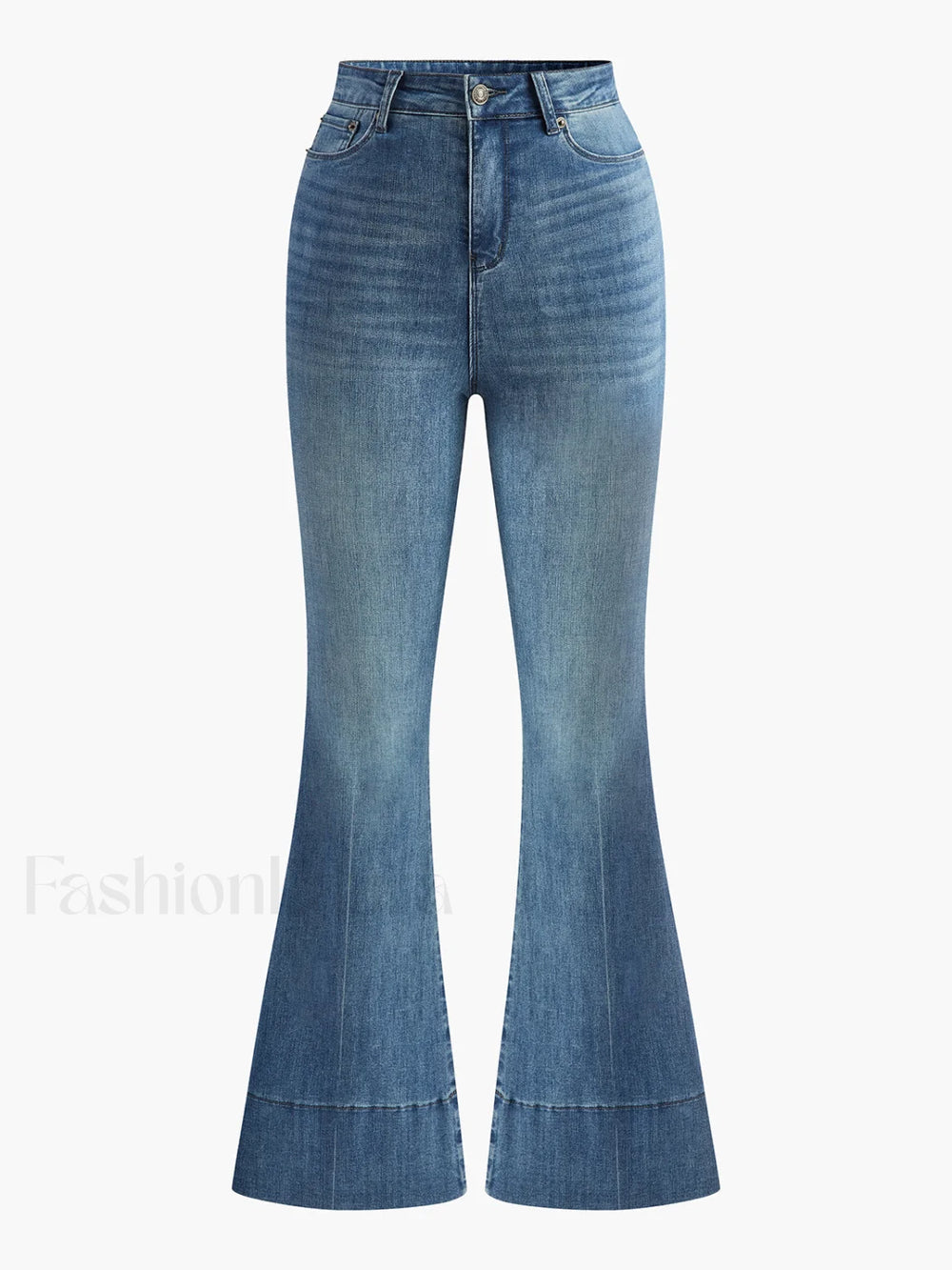 Washed Slim Draped Denim Pants Jeans