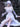 White Gothic Rope Lace Flying Sleeve Party Dress Secondary image