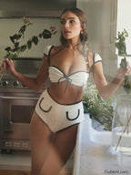 White Sport Style Bikini Set