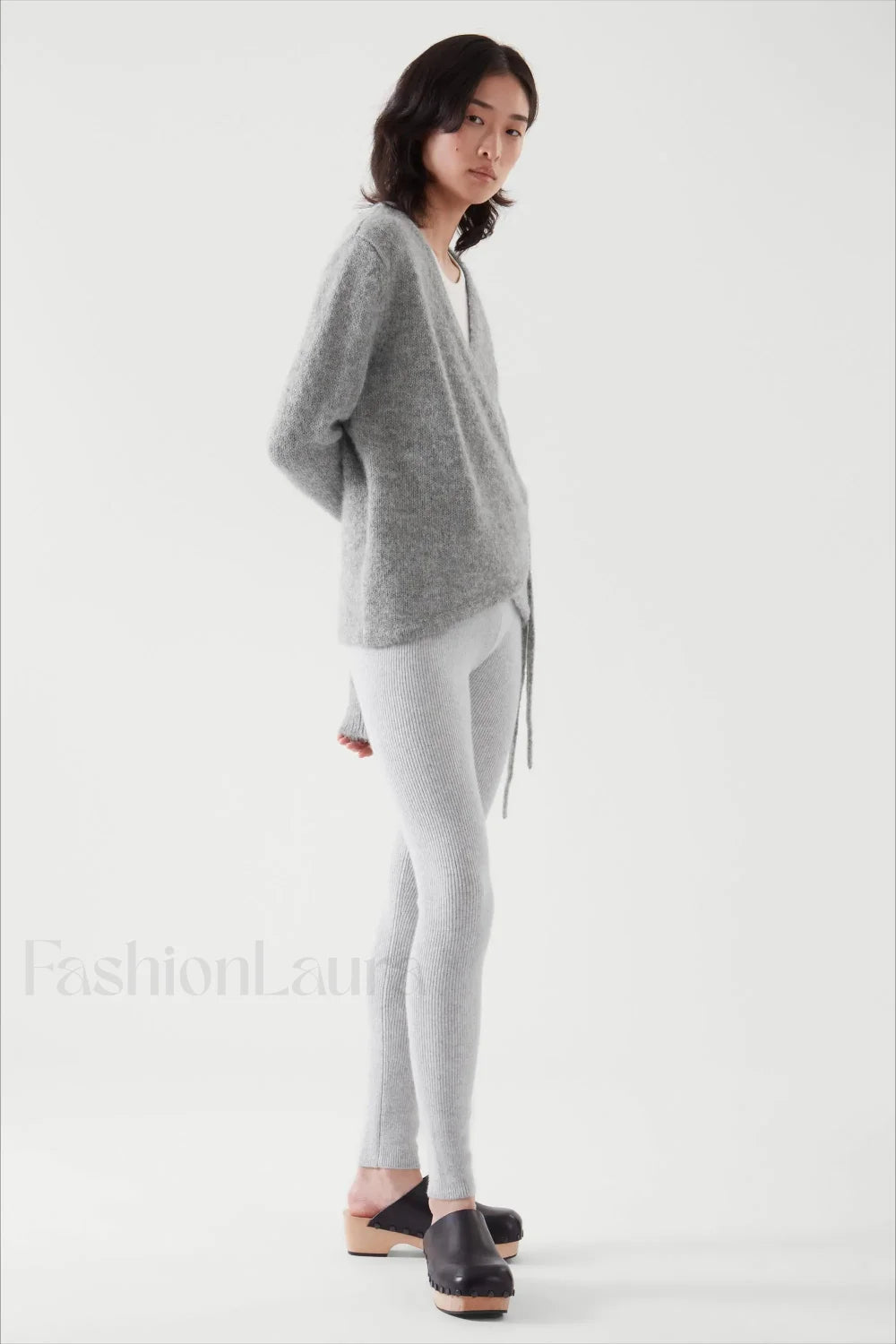 Winter Wool Blend Asymmetrical Cardigan Secondary image