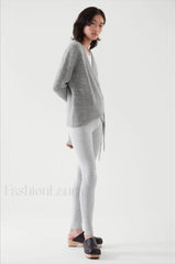 Winter Wool Blend Asymmetrical Cardigan