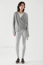 Winter Wool Blend Asymmetrical Cardigan