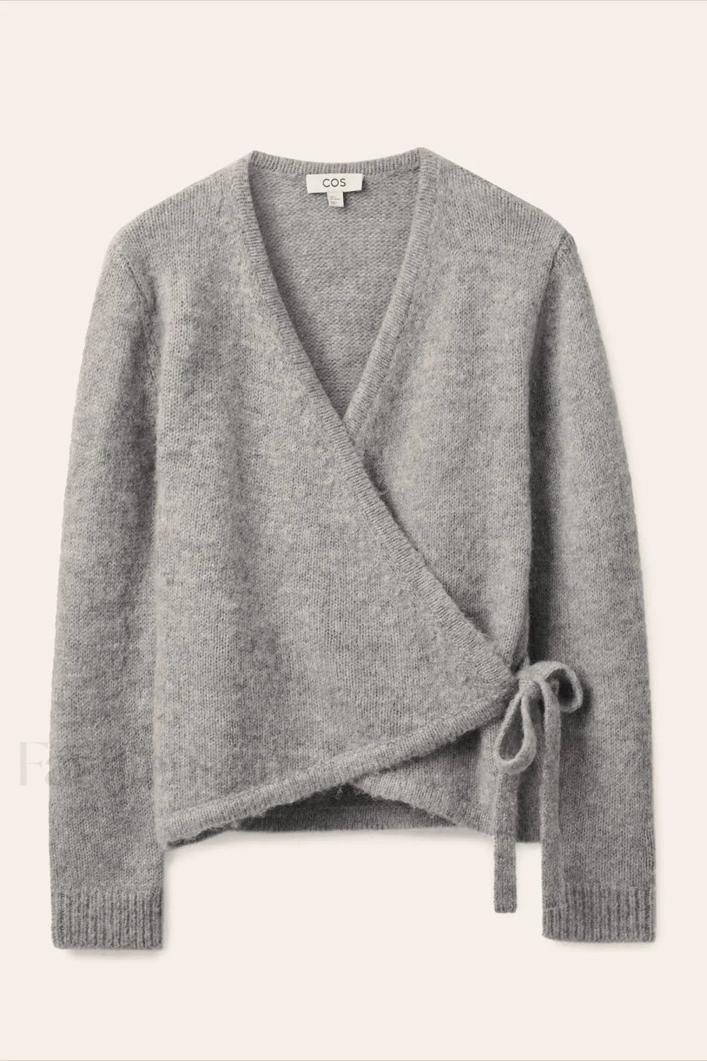 Winter Wool Blend Asymmetrical Cardigan Grey / XS