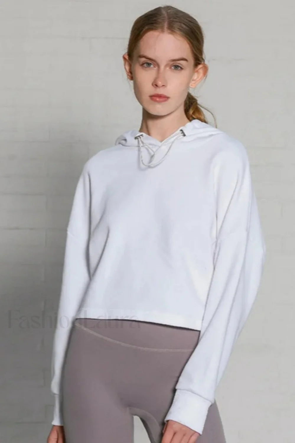 Women’s Oversized Long Sleeve Hoodie White / S
