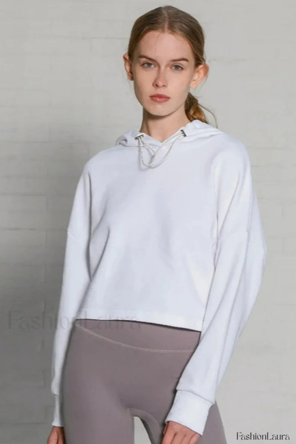 Women’s Oversized Long Sleeve Hoodie White / S