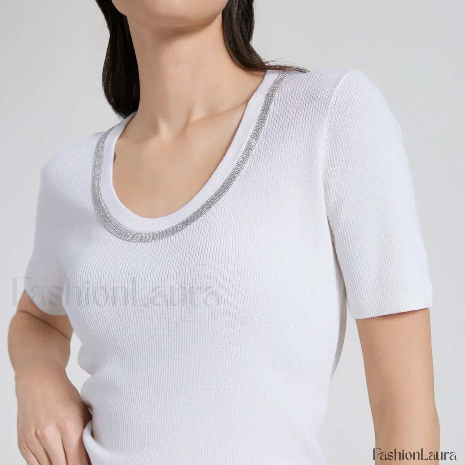 Wool Silk Vest Summer Casual T Shirt