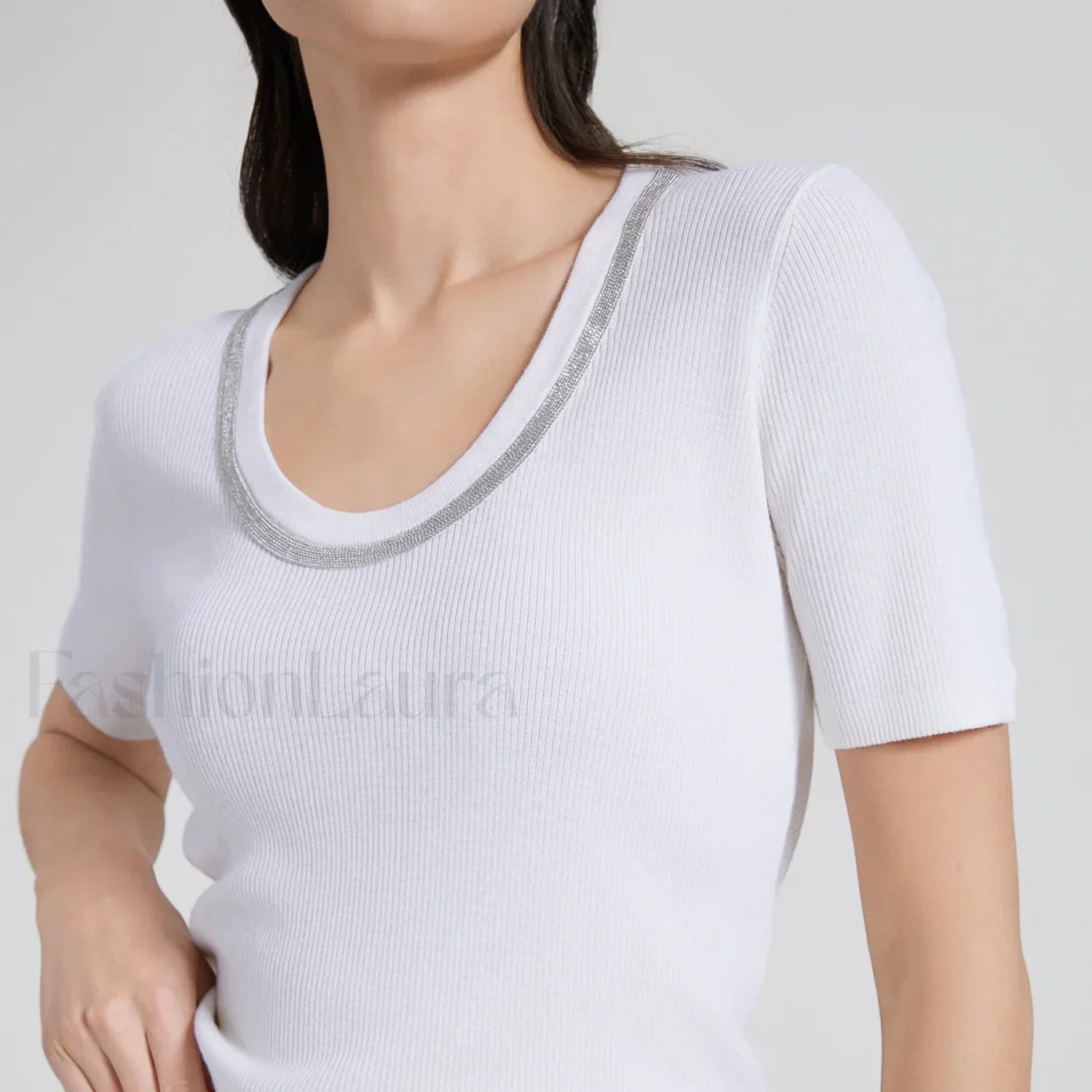 Wool Silk Vest Summer Casual T Shirt