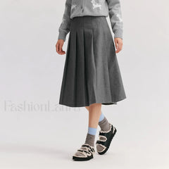 Woolen A line Versatile Skirt