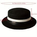 Woolen Top French Ladies Retro Big Brimmed English Style Hat