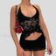 Wrap Halter Pencil Skirt Two Piece Set Black / S