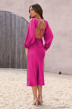 Wren Long Sleeve Charming Twist Maxi Dress
