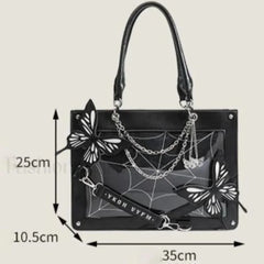 Y2K Labyrinth Butterfly Spider Chain DIY Transparent Lolita Gothic Bag