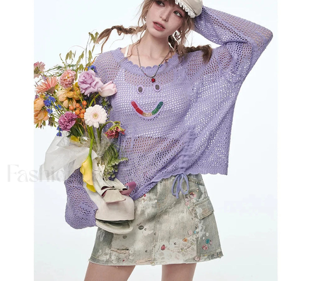 Y2K Ripped Pockets Mini Skirt