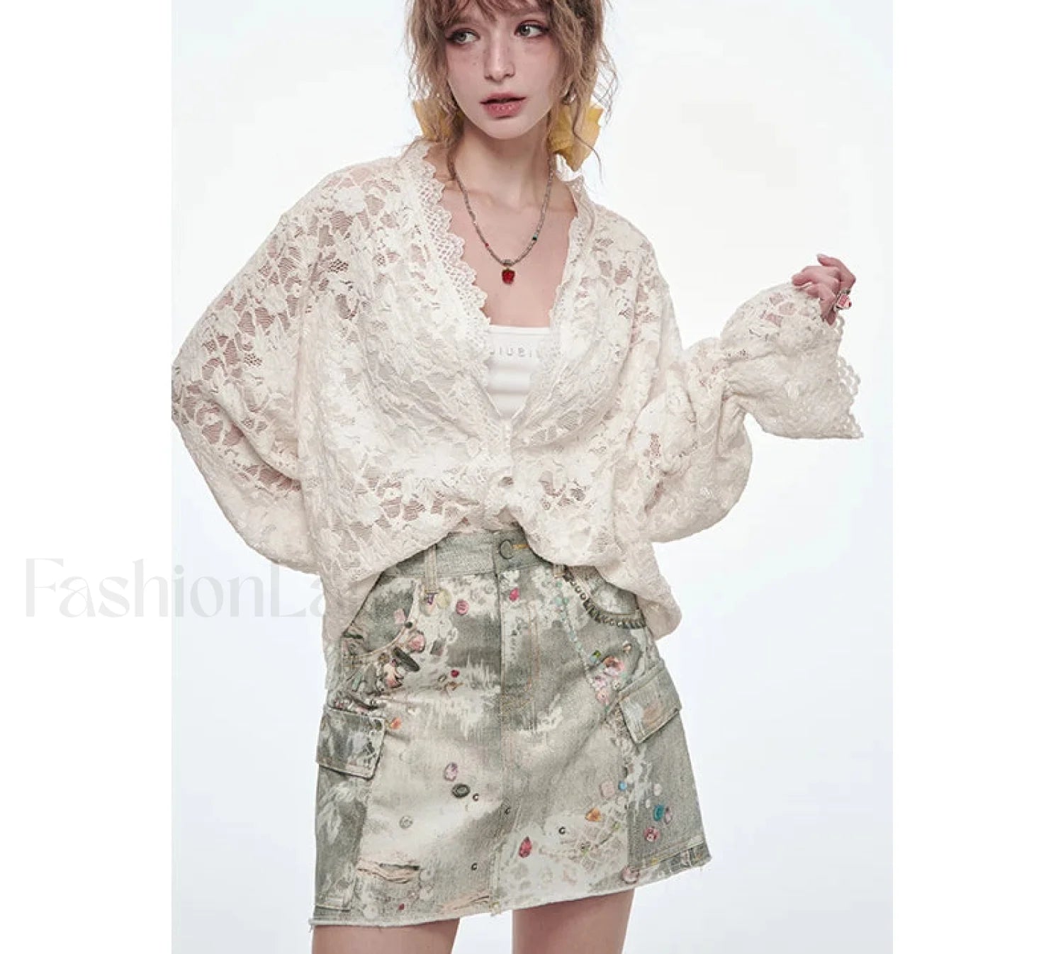 Y2K Ripped Pockets Mini Skirt