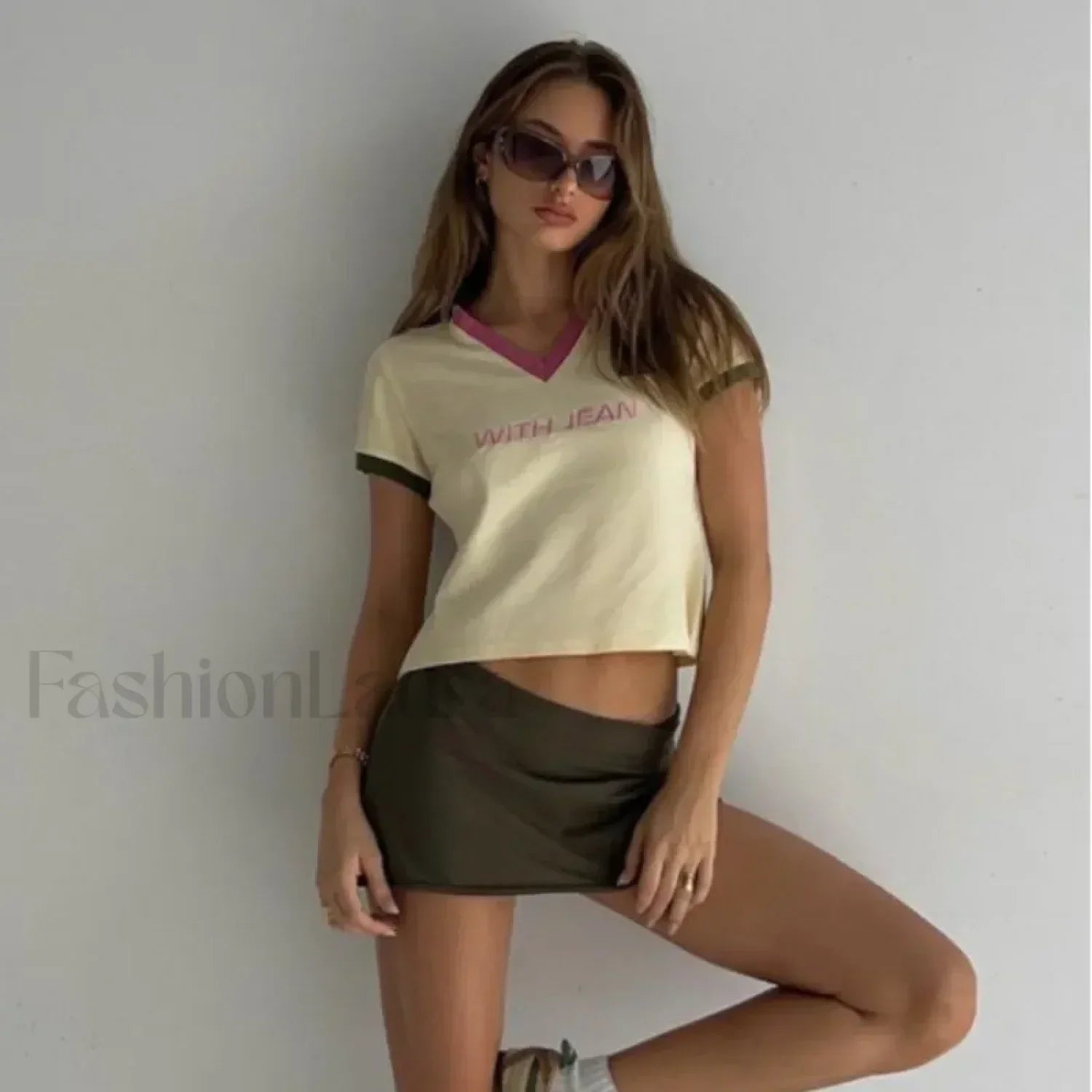 Y2K Sexy Round Neck T-Shirt Secondary image