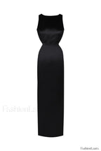 Yves Elegant Maxi Dress S / Black