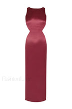 Yves Elegant Maxi Dress S / Cranberry