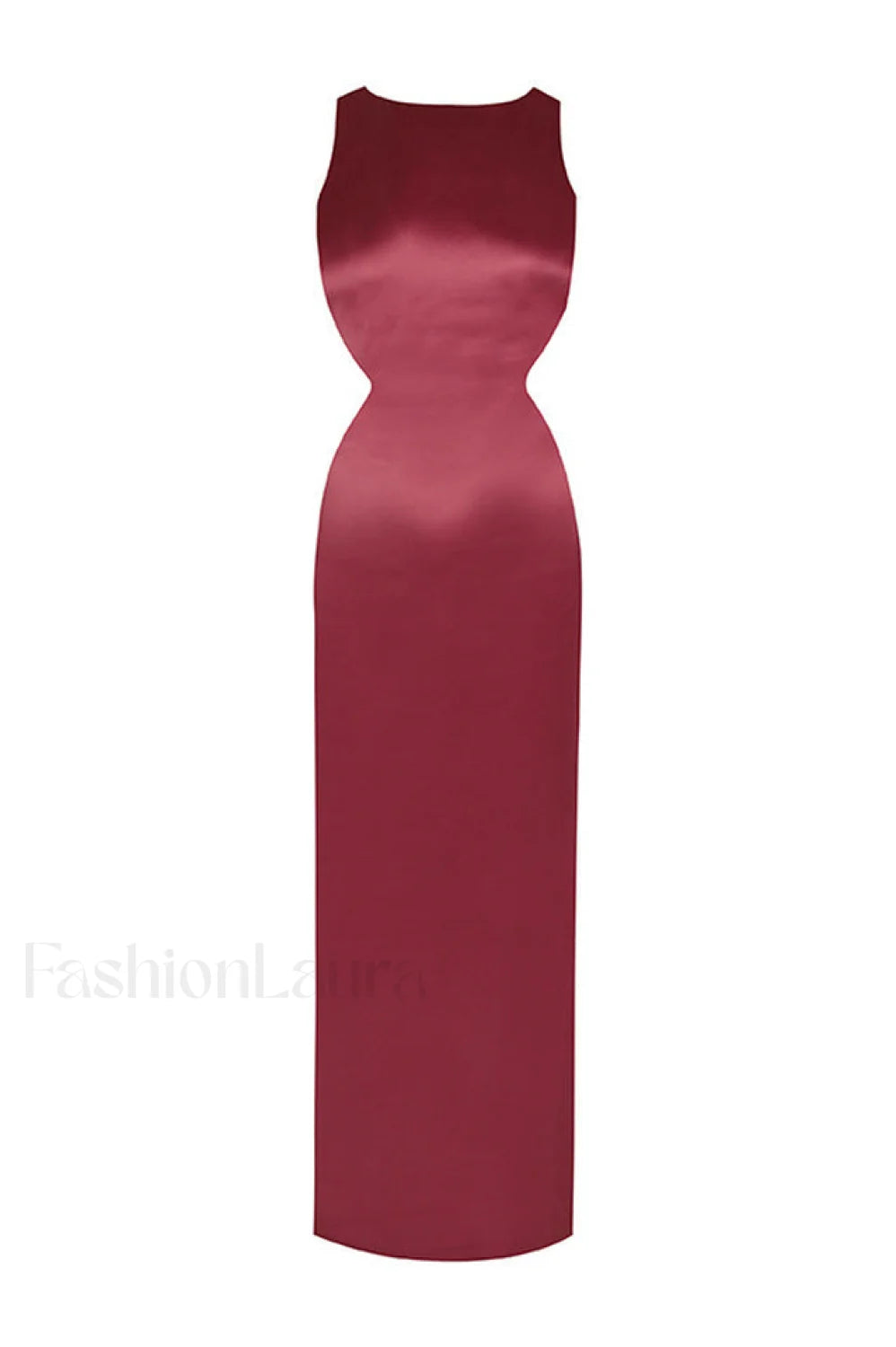 Yves Elegant Maxi Dress S / Cranberry
