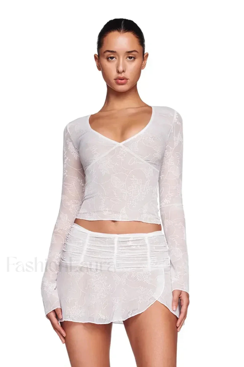 Yvette Top Stylish + Skirt Set