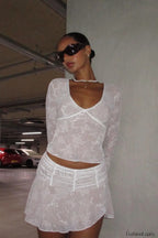 Yvette Top Stylish + Skirt Set
