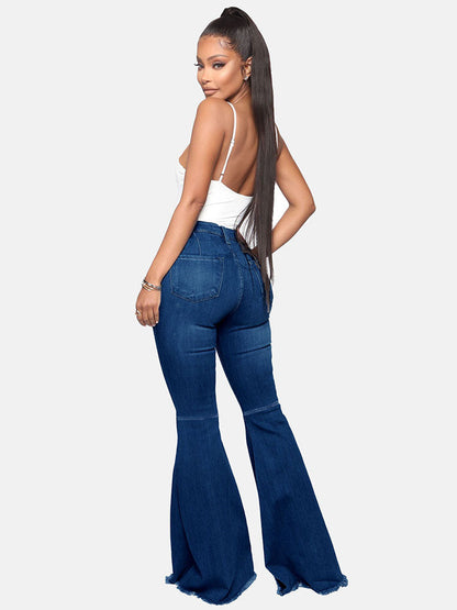 High-Waisted Bell-bottoms Jeans