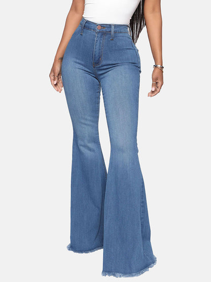 High-Waisted Bell-bottoms Jeans