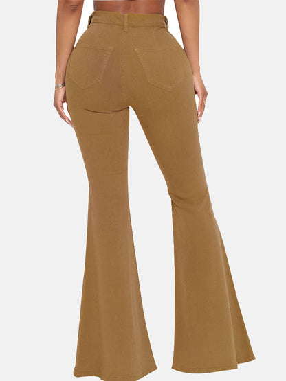 High-Waisted Bell-bottoms Jeans