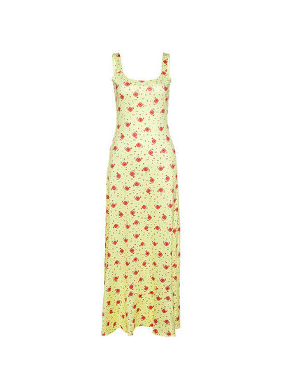 Summer Floral Print Maxi Dress