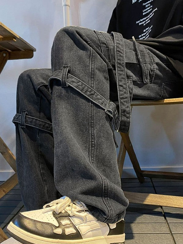 Men's Vintage Straight Leg Cargo Jeans