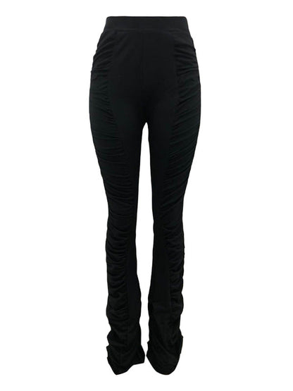 High Waisted Stacked Stretch Pants