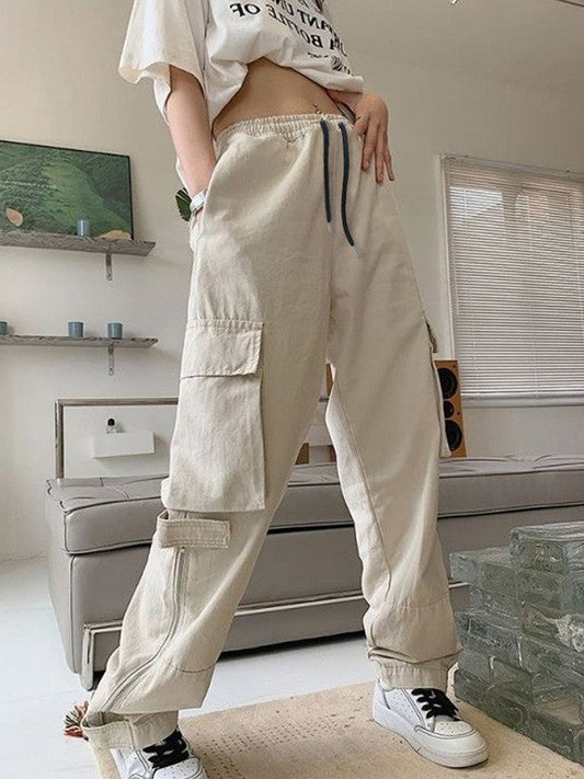 Vintage Ankle Zip Cargo Pants