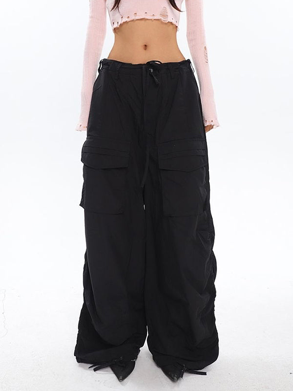 Ruched Y2K Baggy Cargo Pants