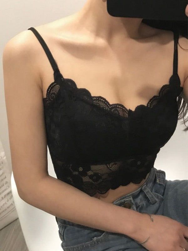 Strappy Lace Padded Corset Top