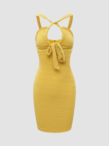 Halter Strap Bodycon Mini Dress