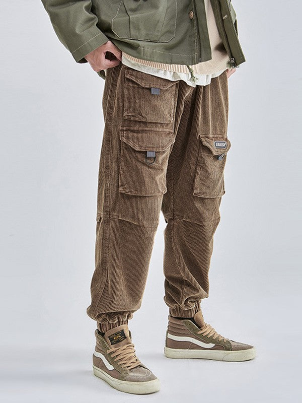 Men's Vintage Pocket Corduroy Jogger Pants