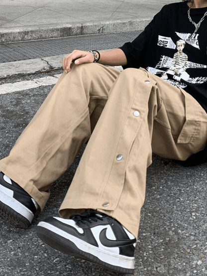 Buttoned Pocket Patch Cargo Pants