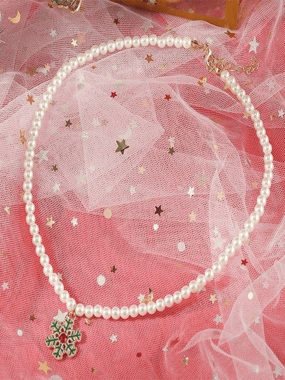 Christmas Pearl Necklace