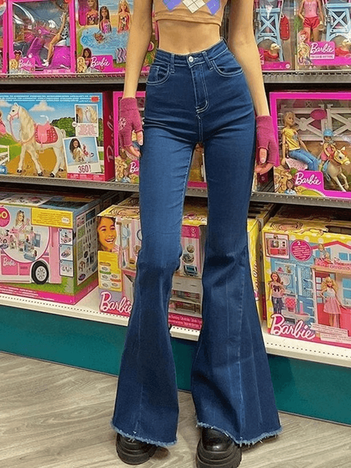 Classic High Waist Flare Jeans