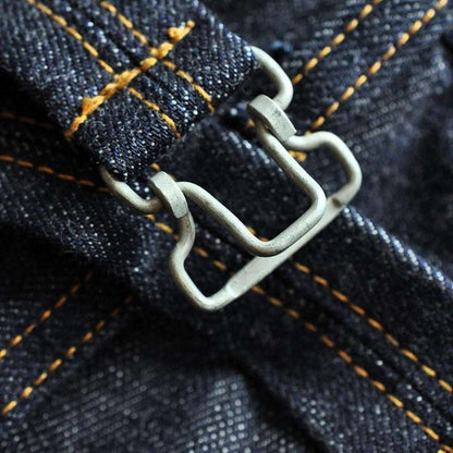 High-quality jeans with suspenders