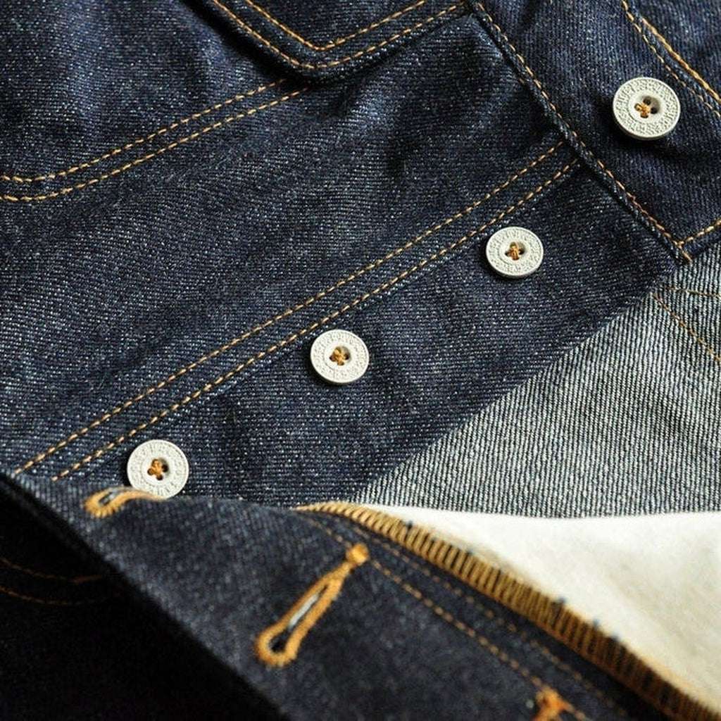 High-quality jeans with suspenders