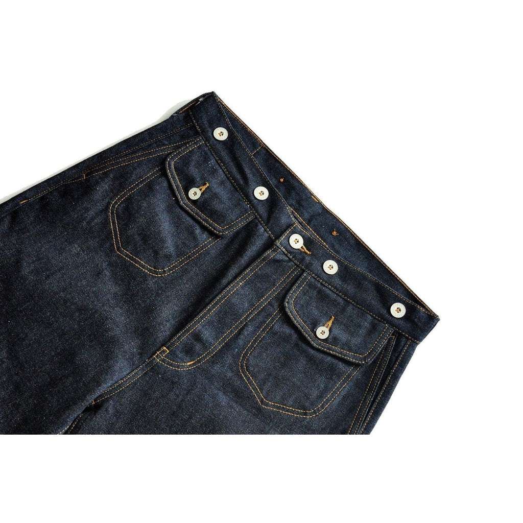 High-quality jeans with suspenders