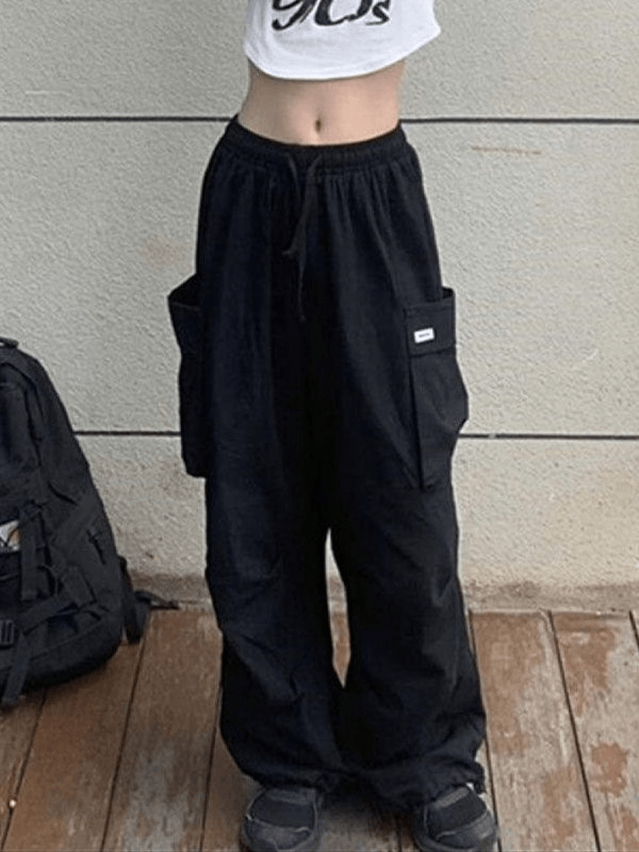 High Waist Pocket Cargo Pants