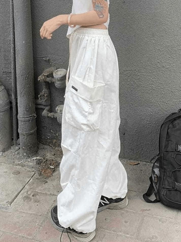 High Waist Pocket Cargo Pants