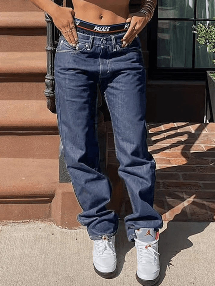 Light Wash Denim Boyfriend Jeans