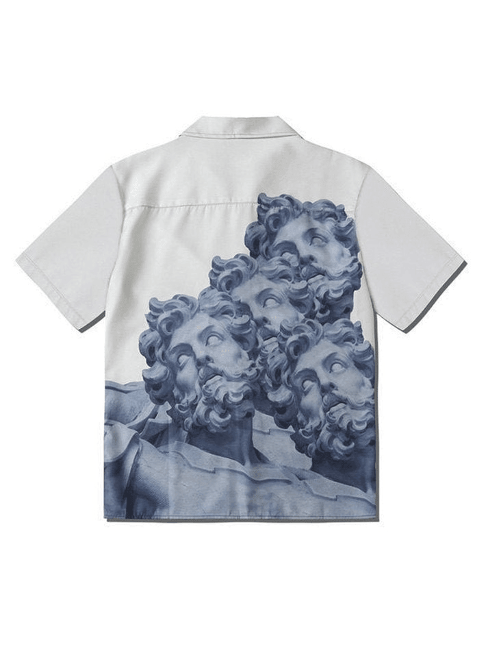 Men's Poseidon Print Short Sleeve Shirt