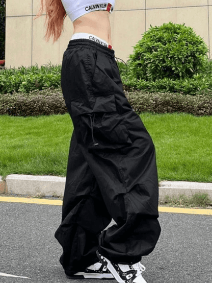 Ruched Baggy Cargo Pants