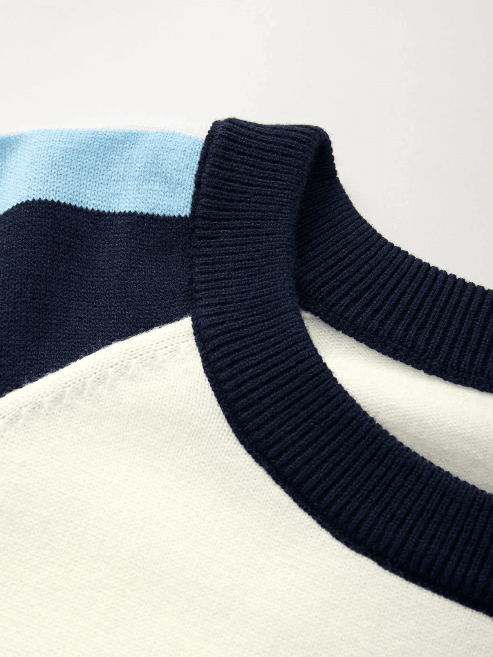 Raglan Sleeve Star Print Pullover Sweater