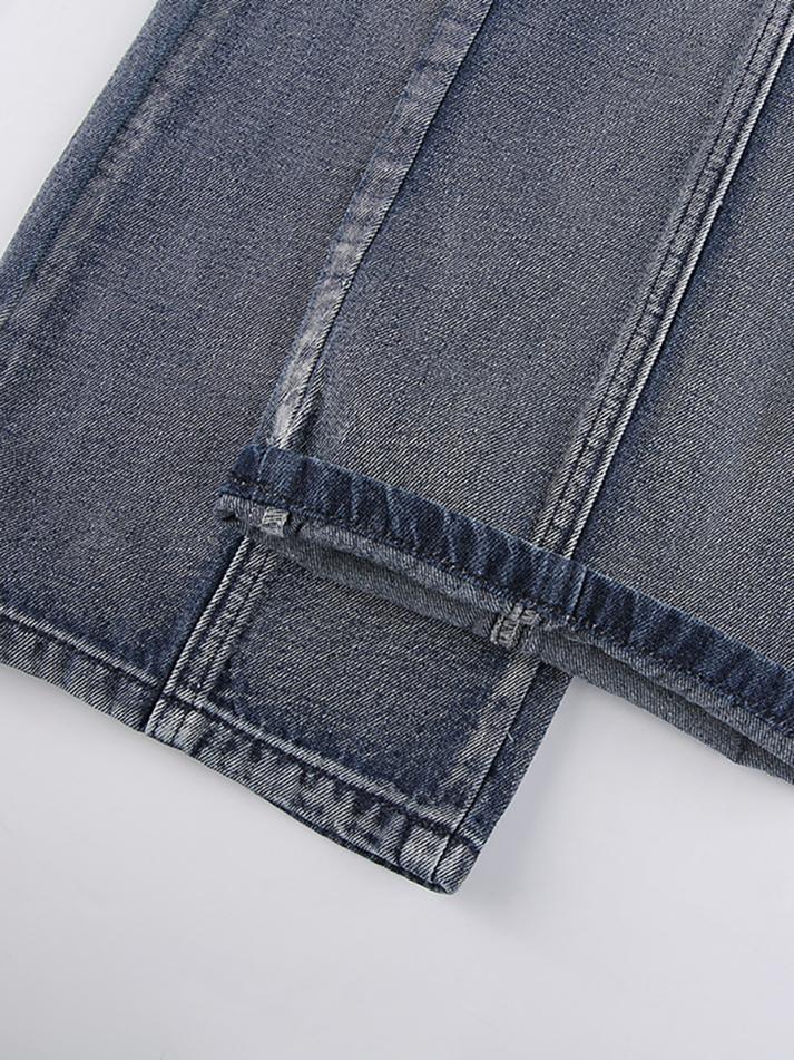 Seam Detail Pocket Cargo Jeans