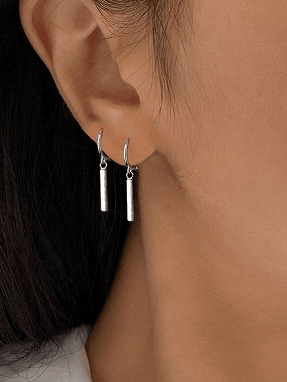 Silver Drop Earring